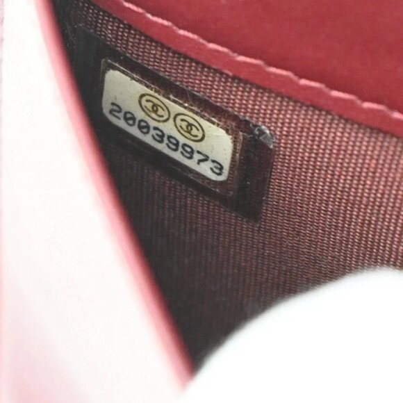 CHANEL CC Logo Bifold Long Wallet Grained Patent Leather Red Spain 31RF338 - Picture 10 of 15